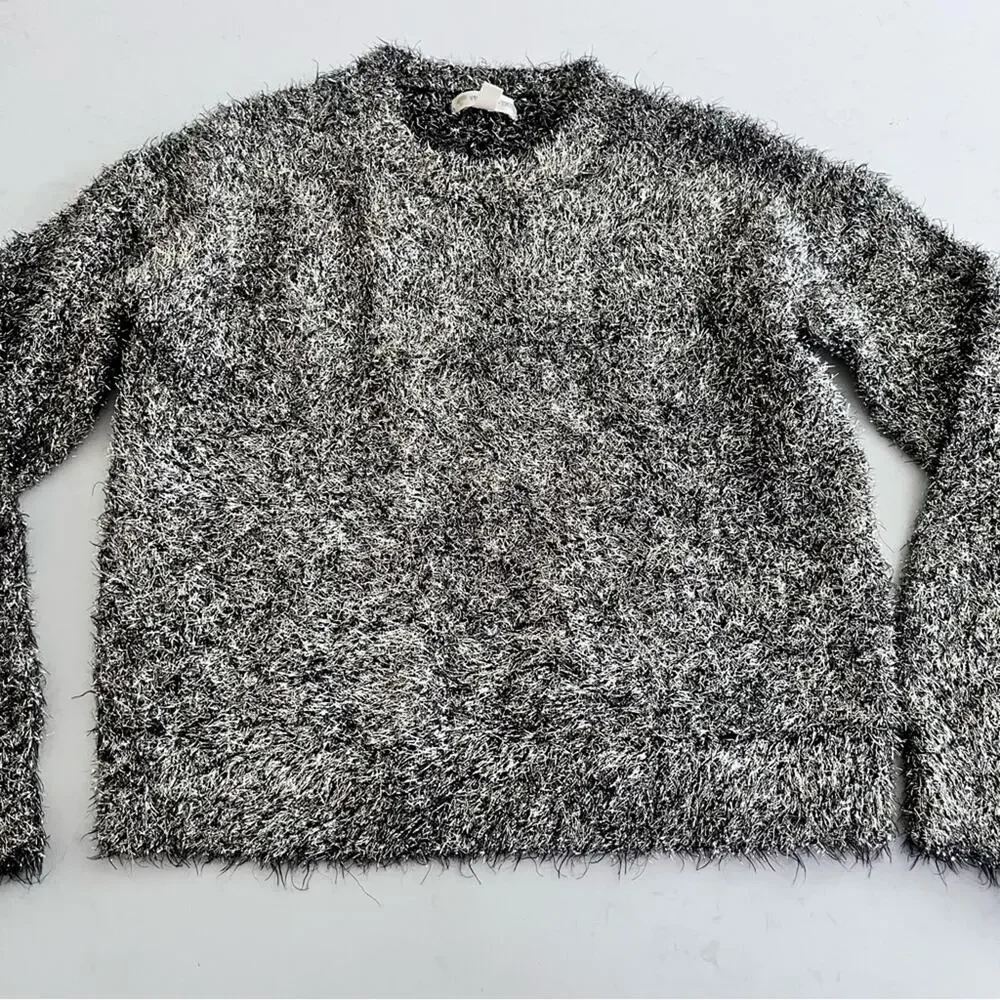 Tucker + Tate Girls Gold Metallic Tinsel Holiday Pullover Sweater size 10/12 - Picture 2 of 7